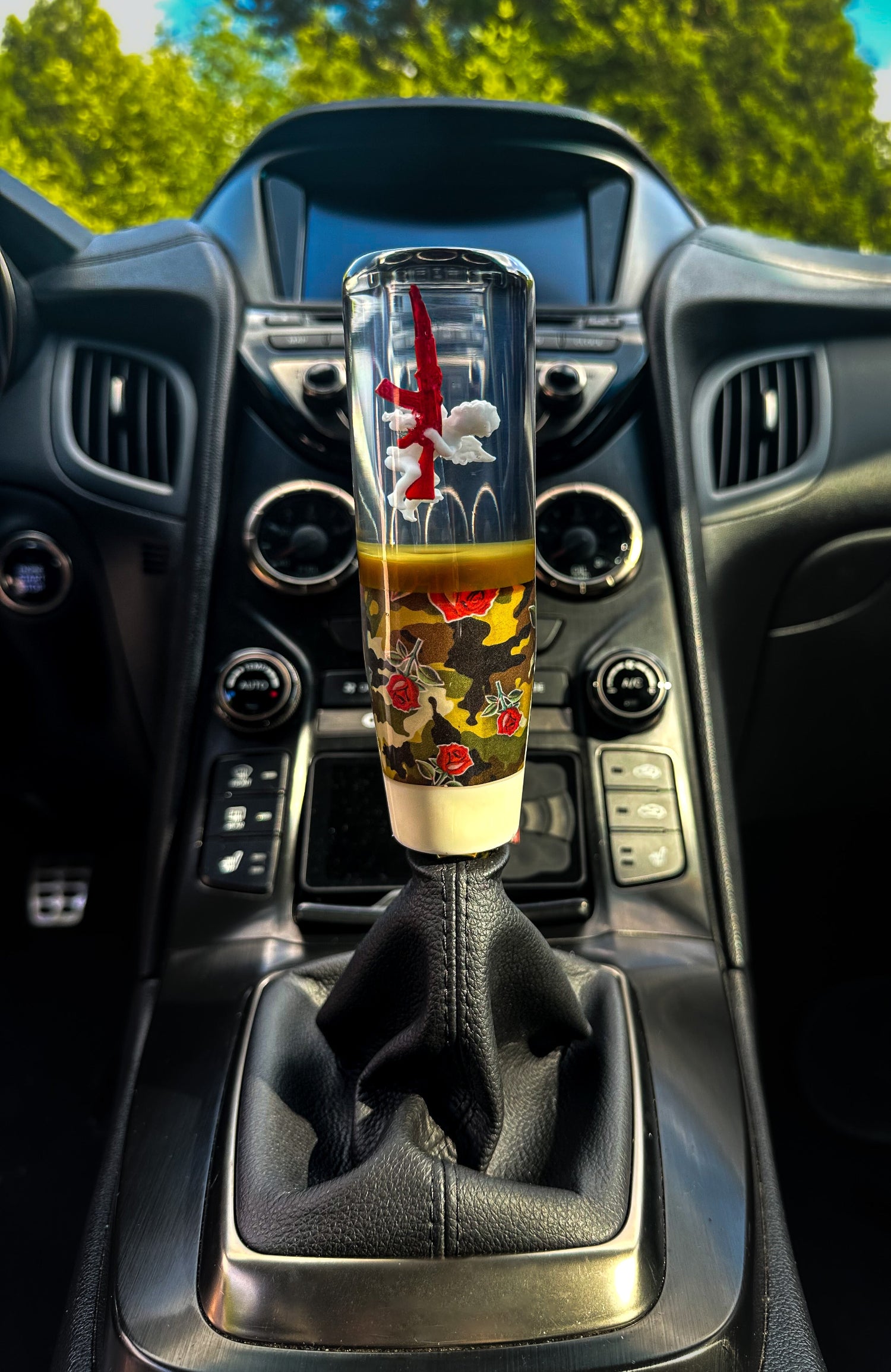 camo cuper shifter shift knob for manual cars