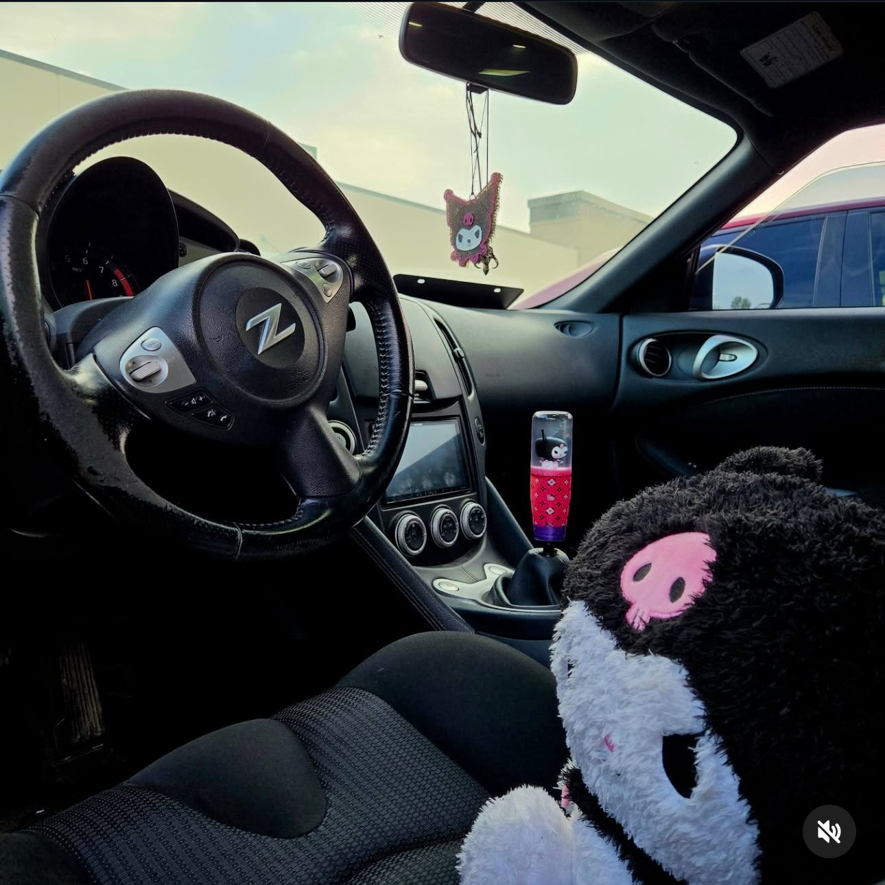 shift knob kuromi hello kitty nice knob bro shifter