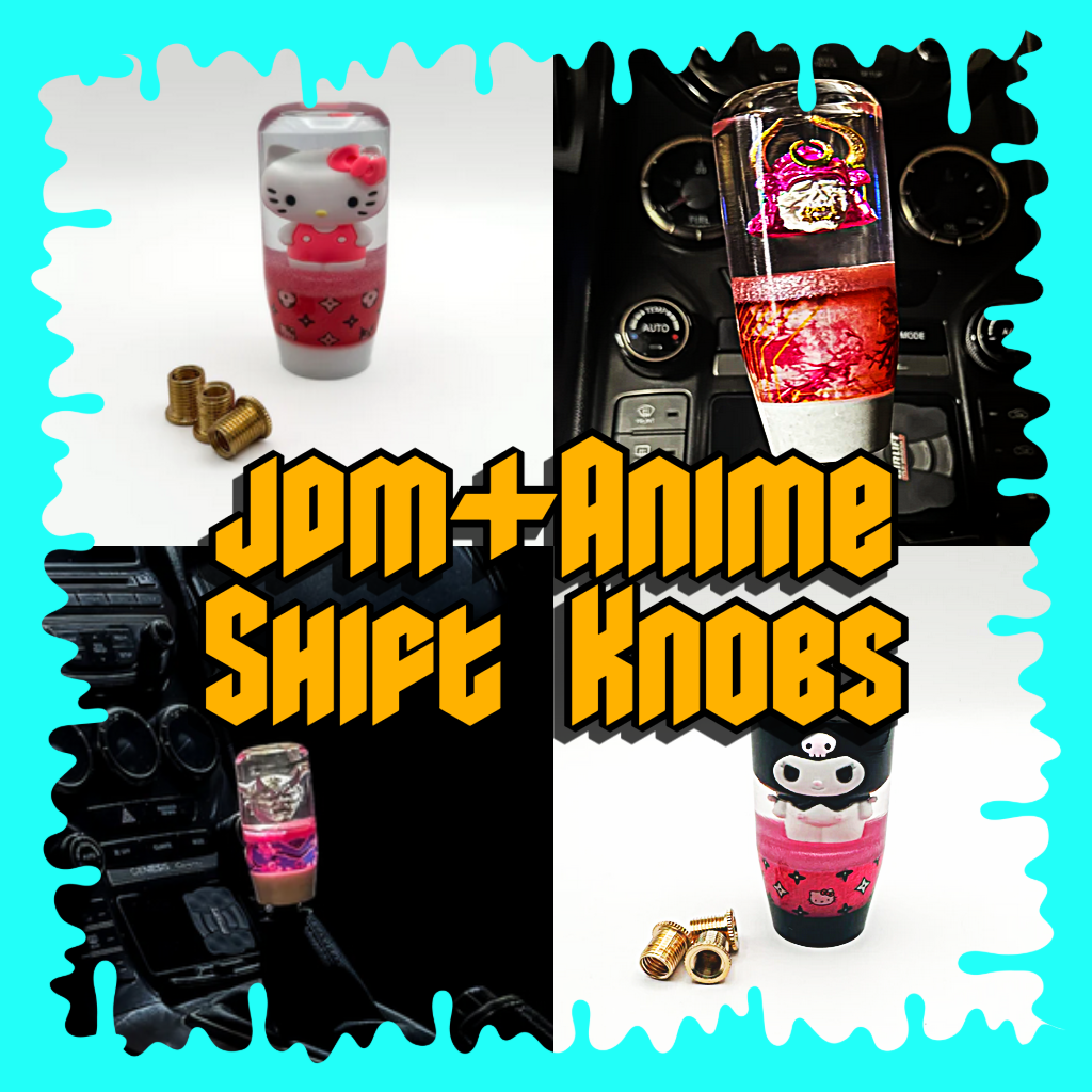 JDM anime shift knob gear shifters hello kitty kuromi one piece Mario kart nintendo dragon ball z