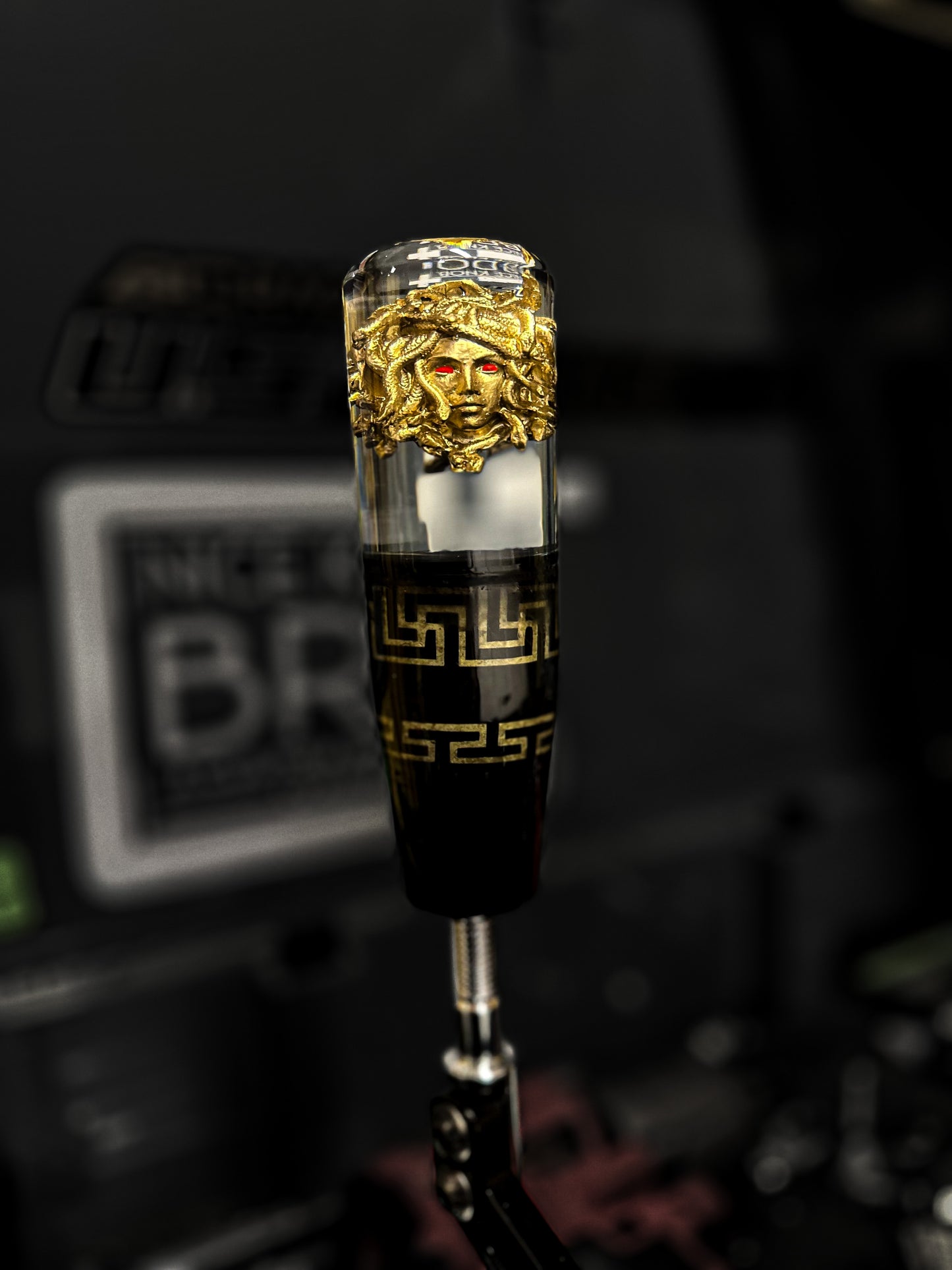 XL Golden Medusa Weighted Shift Knob | Made in USA |  Nice Knob, Bro