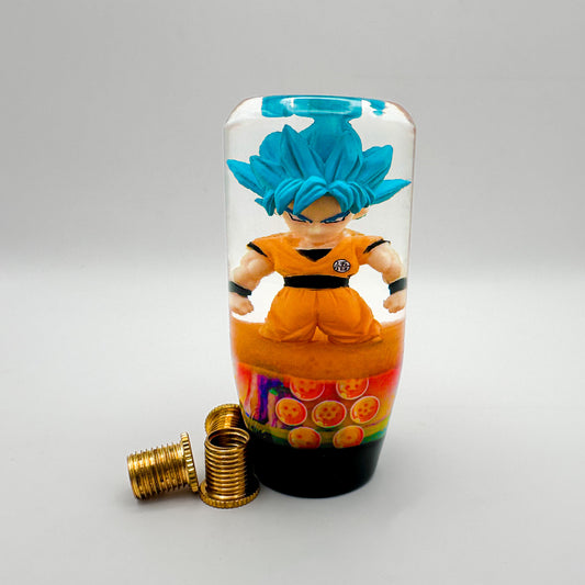 dragon ball z anime shift knob with Goku in gear shifter