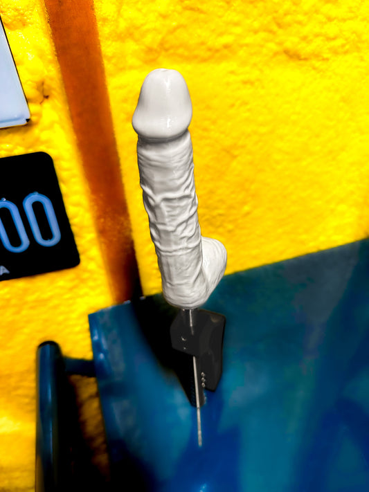 Unique penis dildo shift knob, handcrafted with premium materials, perfect for custom manual and automatic stick shifters, bold and fun design.