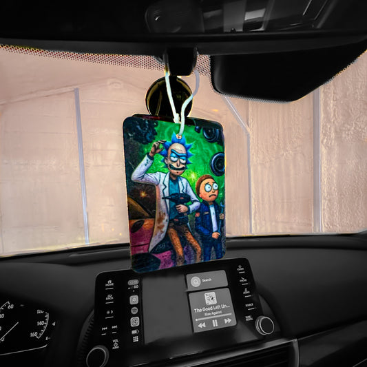Rick and Morty car air freshener for manual car drivers