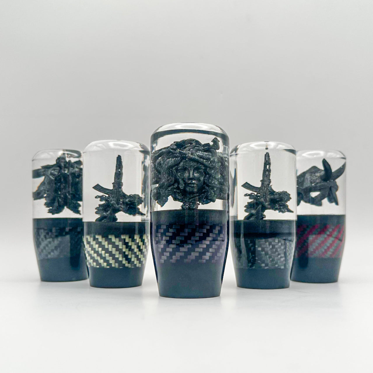 custom carbon fiber color shift knobs for manual universal fit 