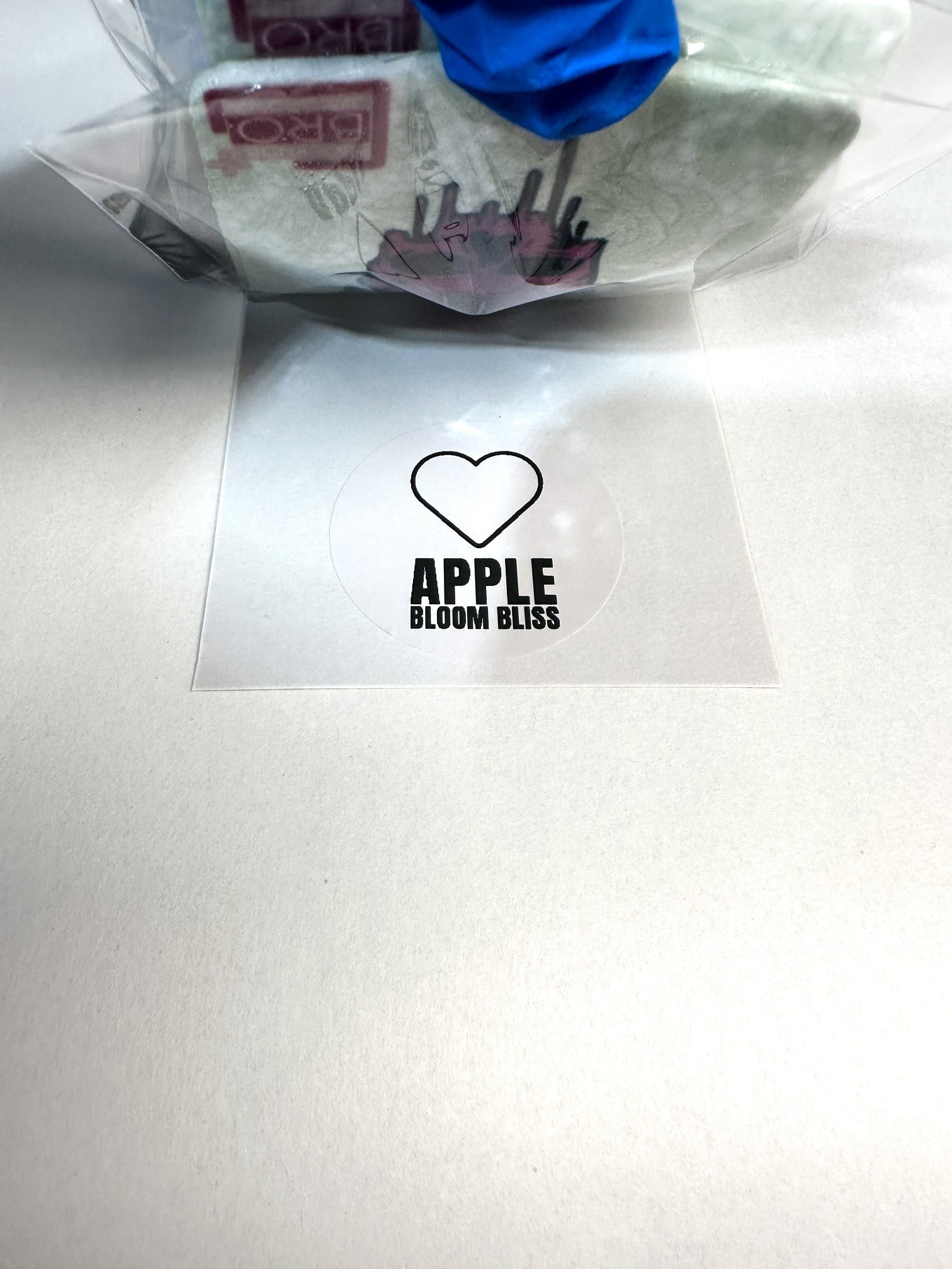 goth girl drip skull air freshener apple bloom bliss sticker showing scent smell 