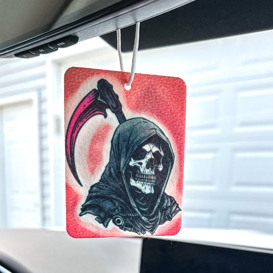 grim reaper air fresheners for cars, lockers, house, bag, ect