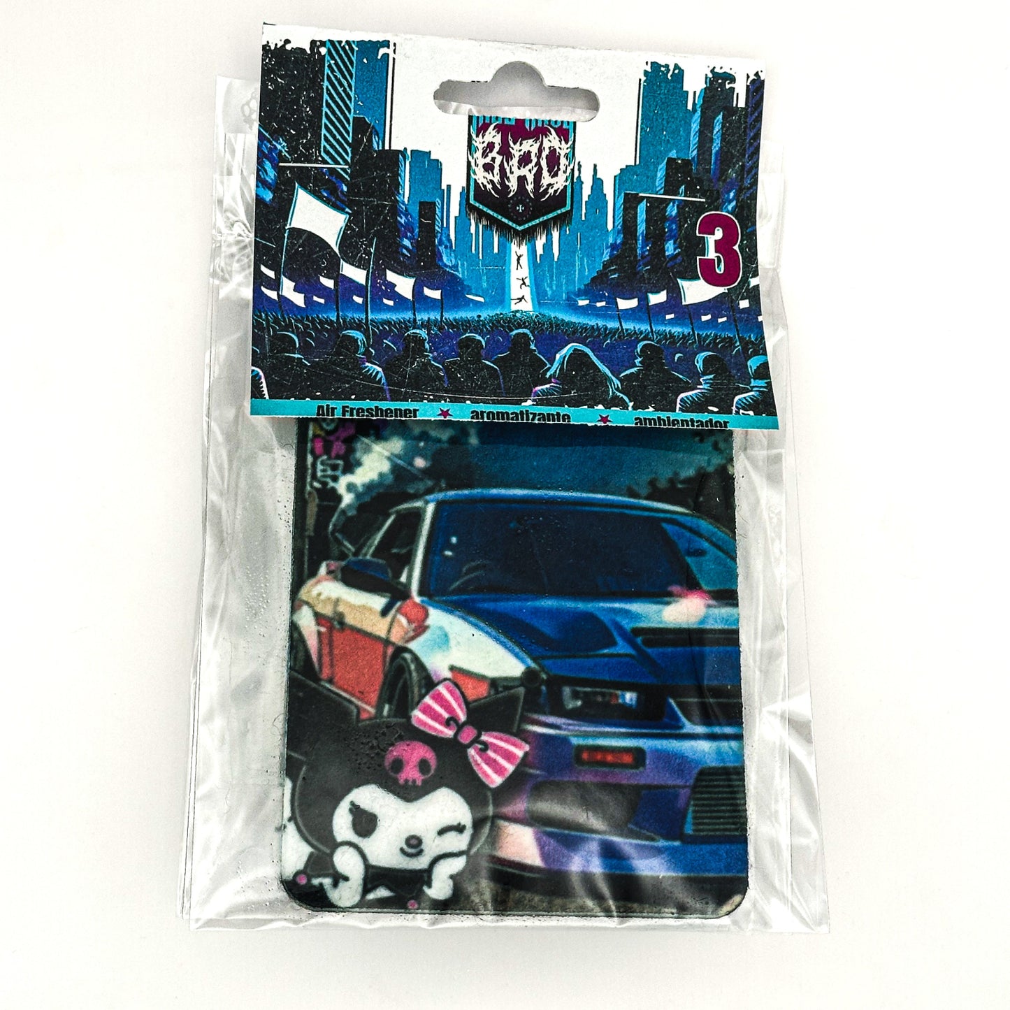 hello kitty kuromi anime air freshener for cars, manual universal smells scent